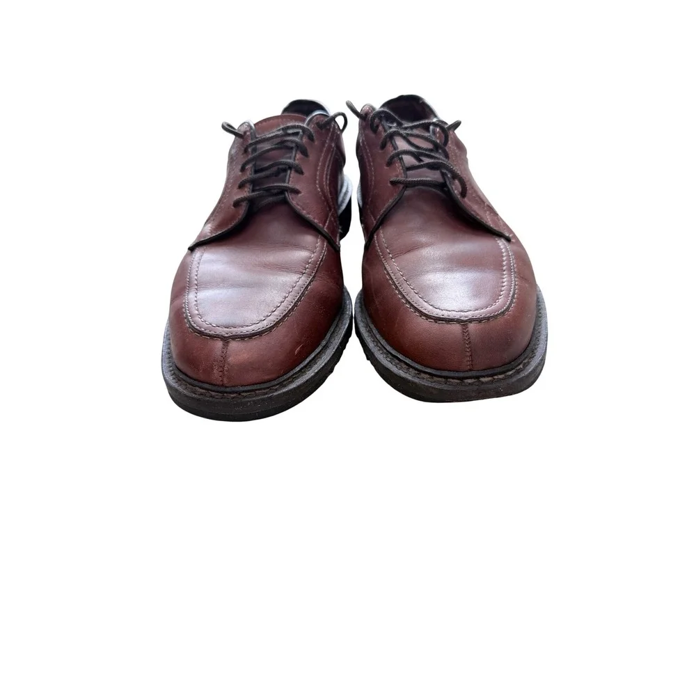 Allen Edmonds Wilbert Brown Leather Comfort Oxford Shoes Mens 9.5 D 1931
